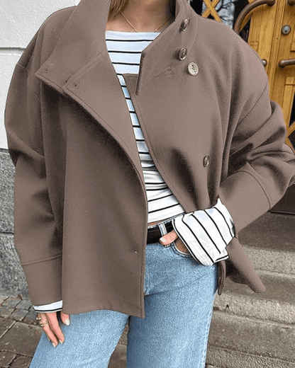 Women's Elegant Stand Collar Jacket