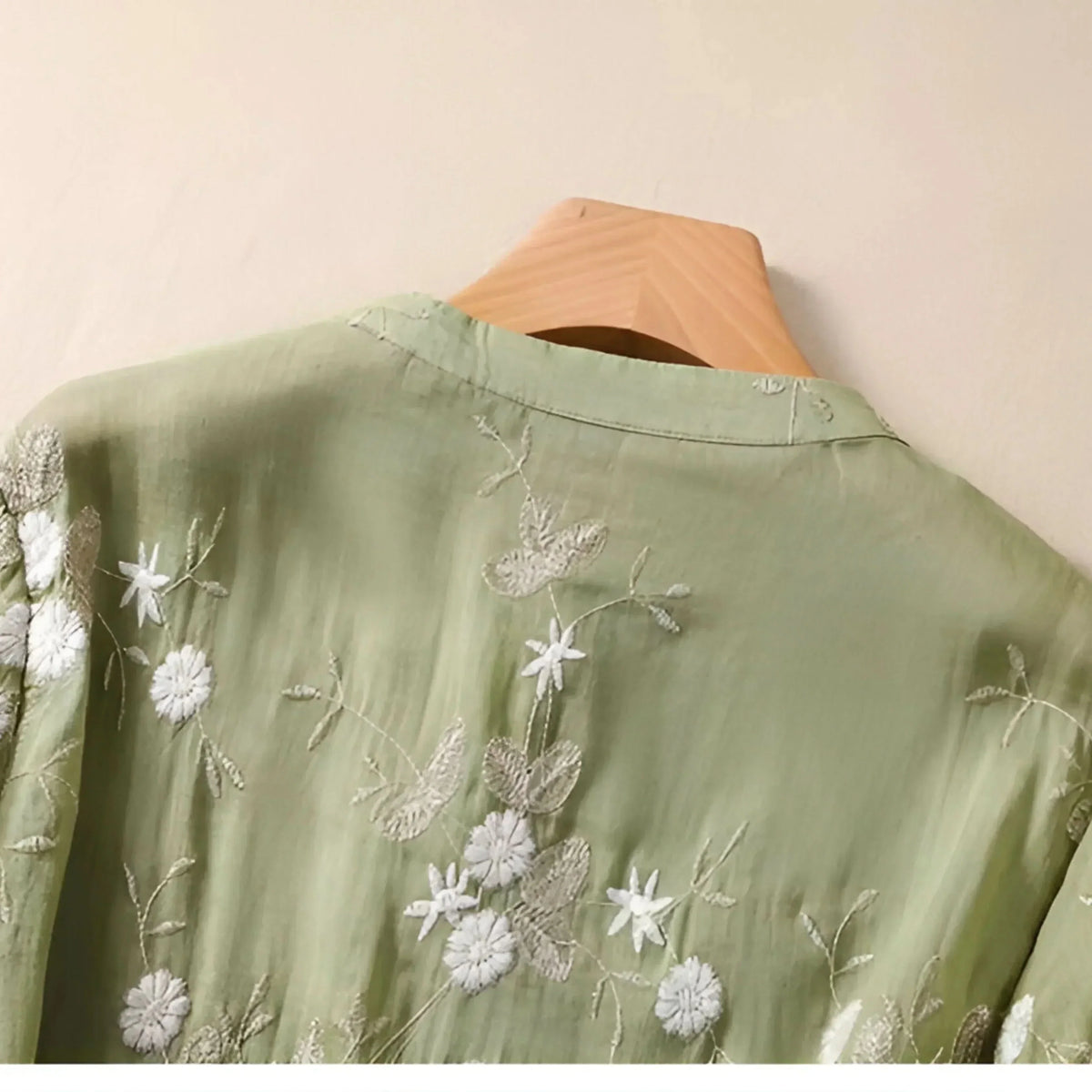 Women's Floral Embroidered Cotton Top