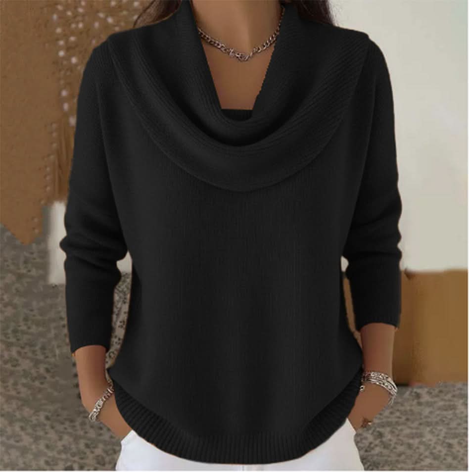 Women's Graceful Collar Knit Sweater