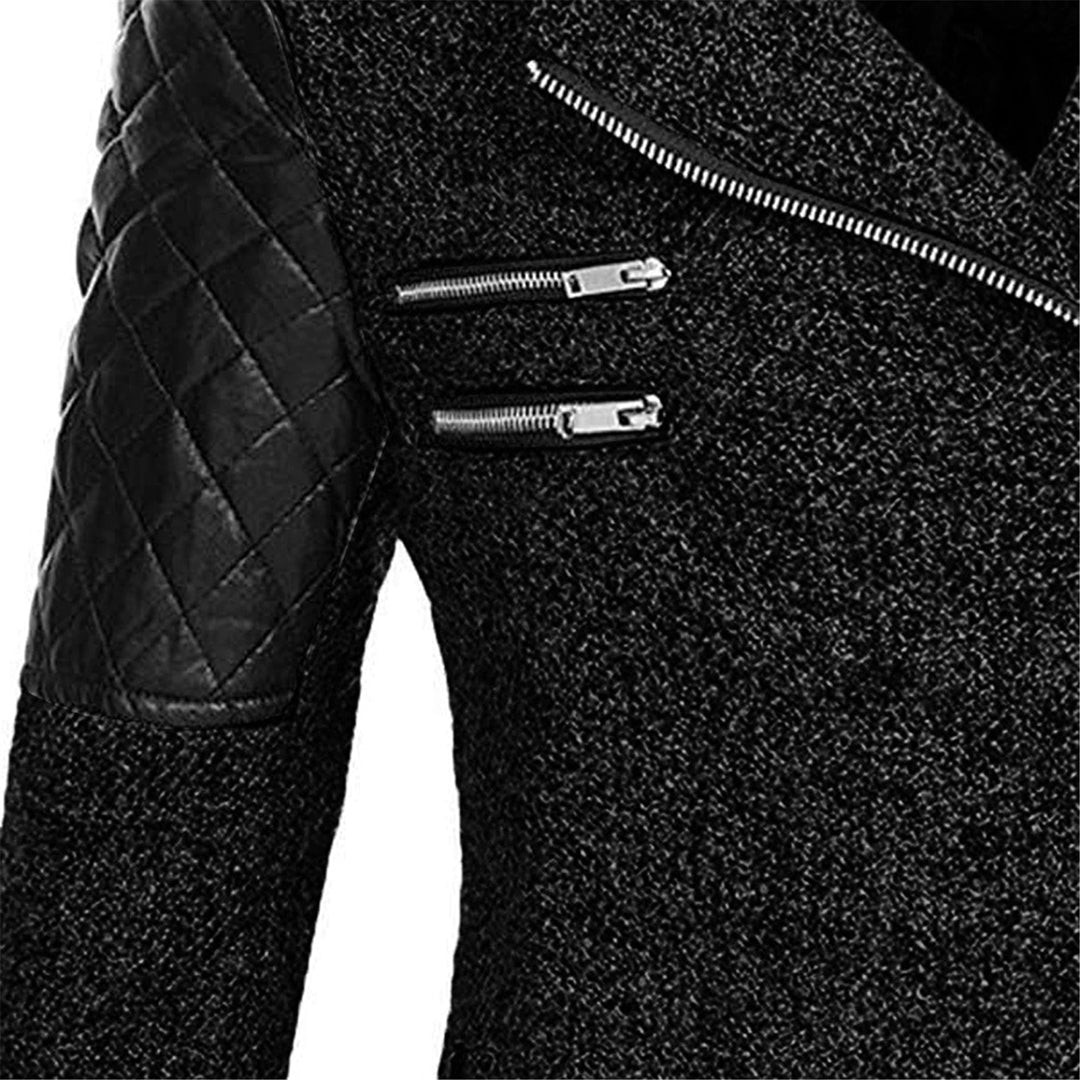 Women's Hooded Winter Coat with Asymmetric Zip