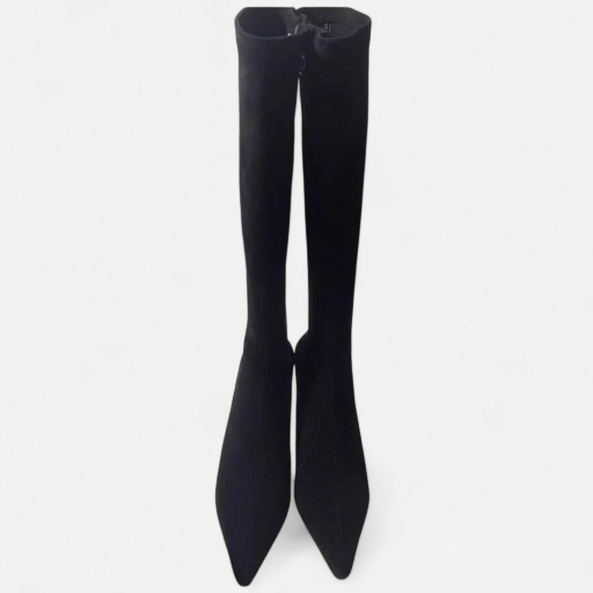 Women's Knee-High Heeled Boots Suede Look