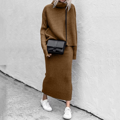 Women's Knit Top & Maxi Skirt Co-Ord Set