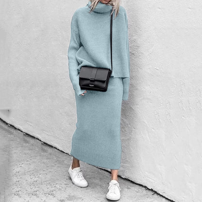 Women's Knit Top & Maxi Skirt Co-Ord Set