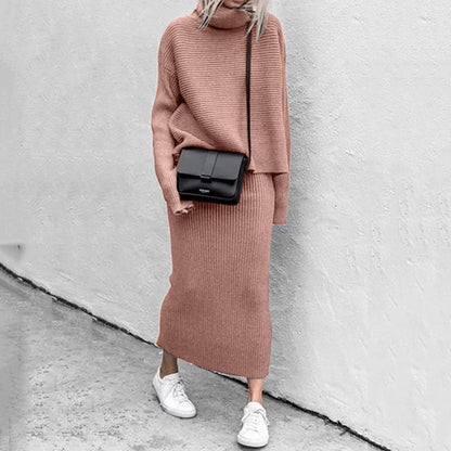 Women's Knit Top & Maxi Skirt Co-Ord Set