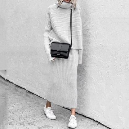 Women's Knit Top & Maxi Skirt Co-Ord Set