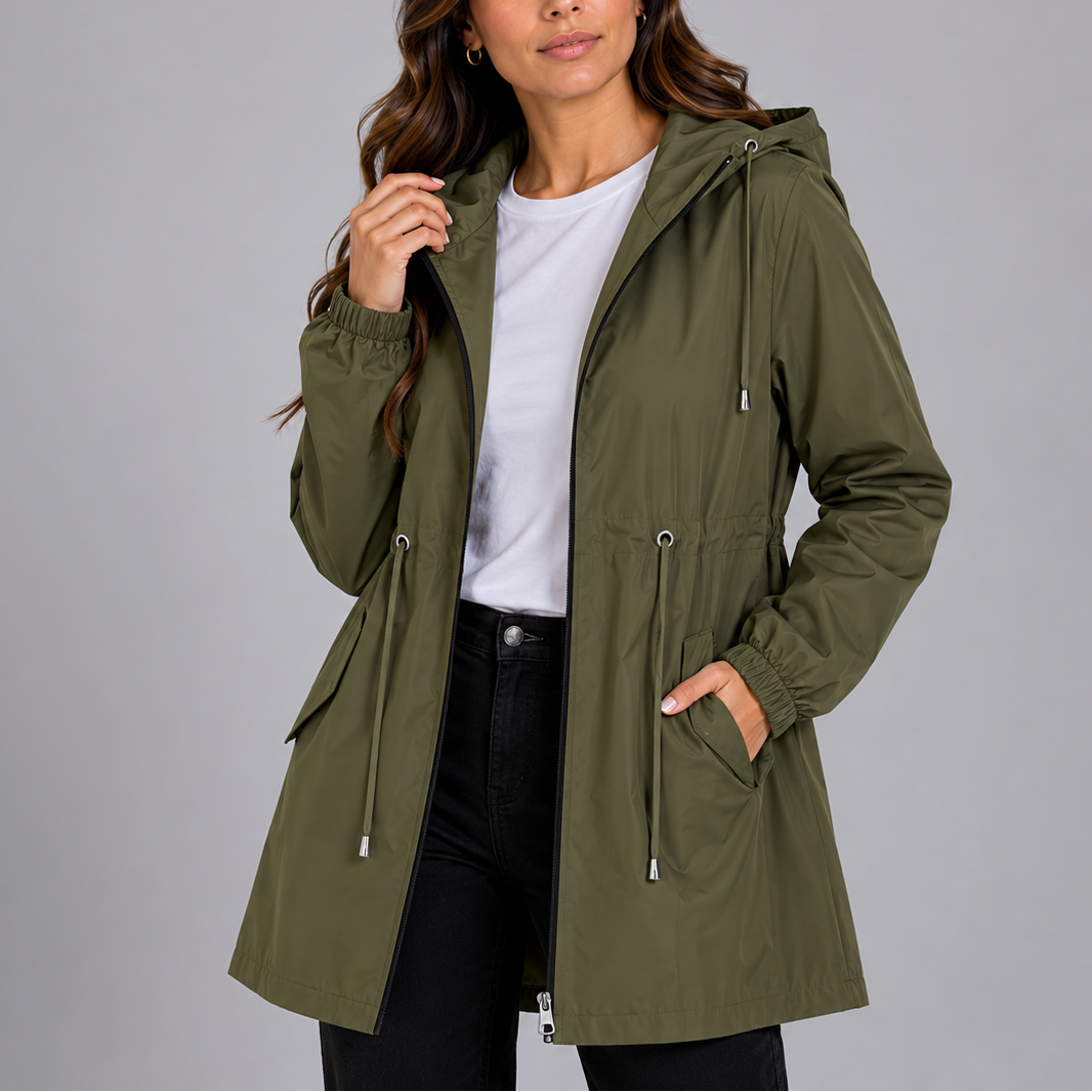 Women's Lightweight Waterproof Rain Coat with Hood
