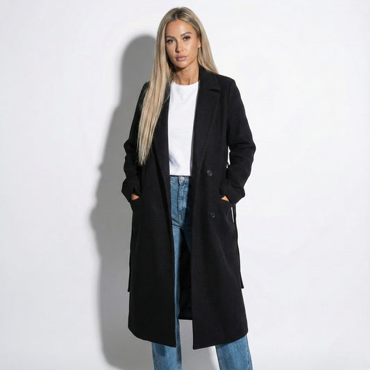 Women's Long Lapel Winter Coat