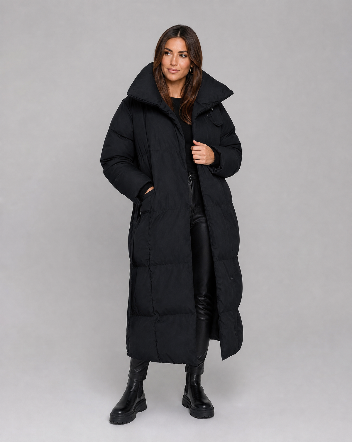 Women's Long Winter Puffer Jacket