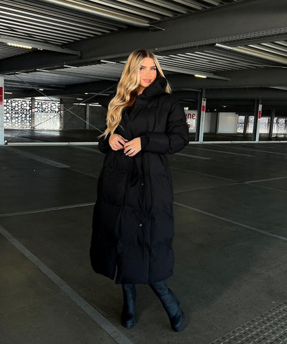 Women's Long Winter Puffer Jacket