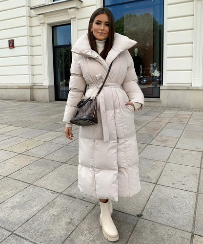 Women's Long Winter Puffer Jacket