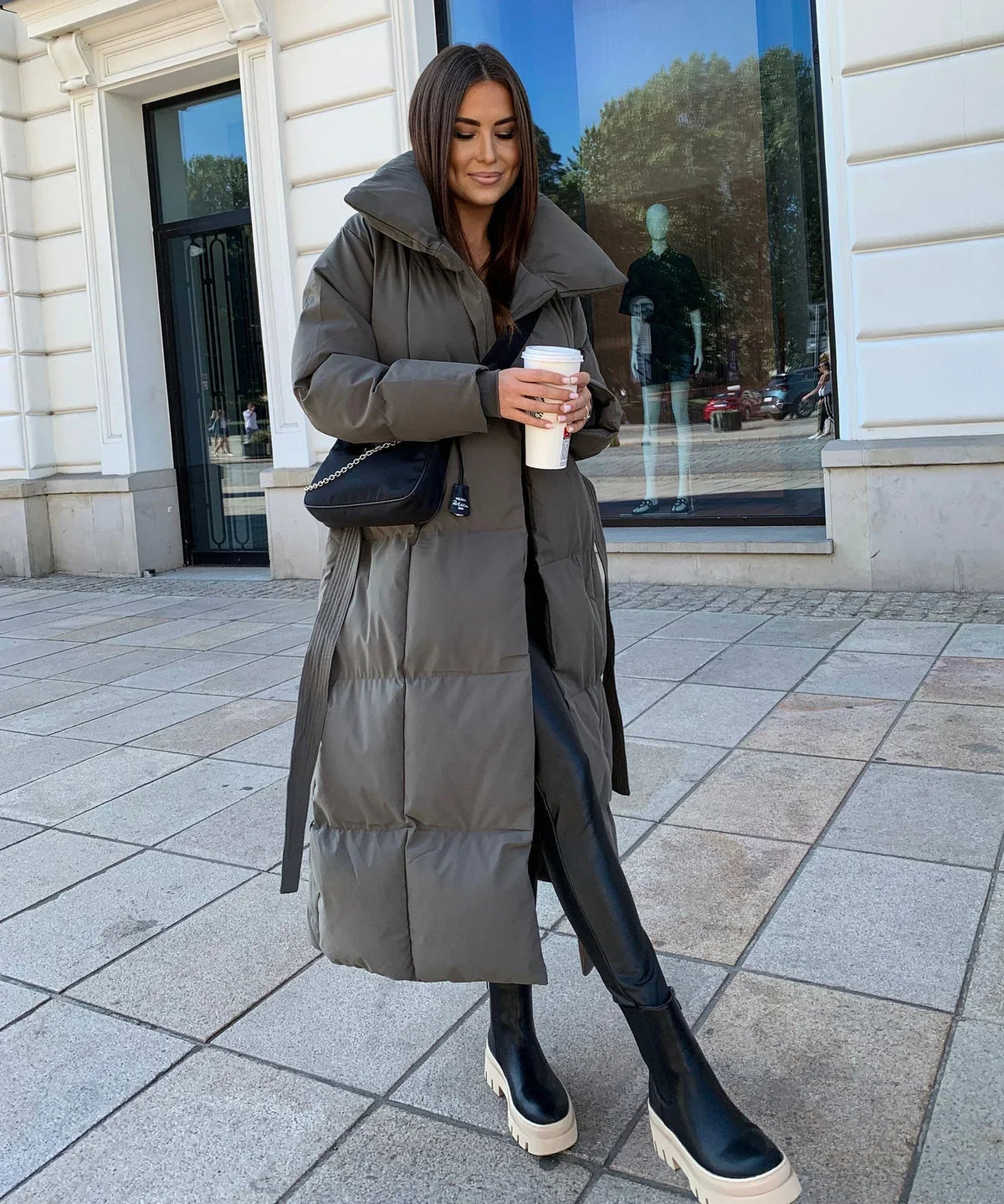 Women's Long Winter Puffer Jacket