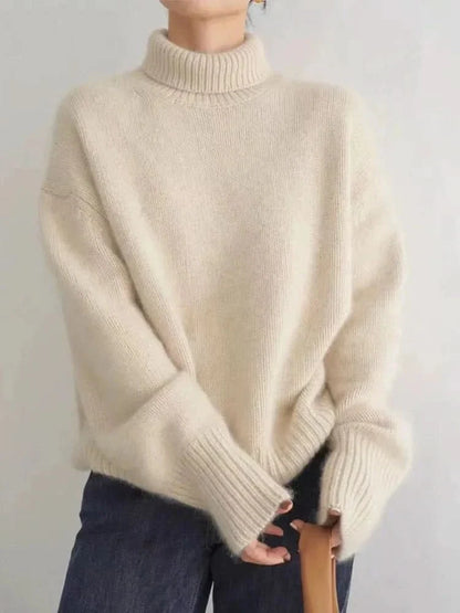 Women's Luxury Knit High Neck Sweater