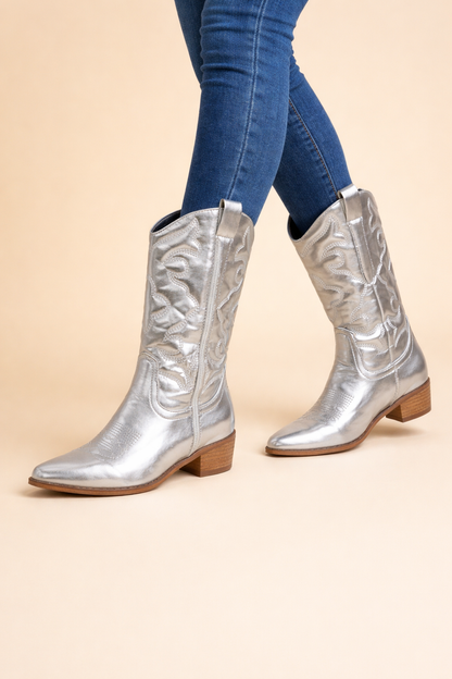 Women's Metallic Western Boots