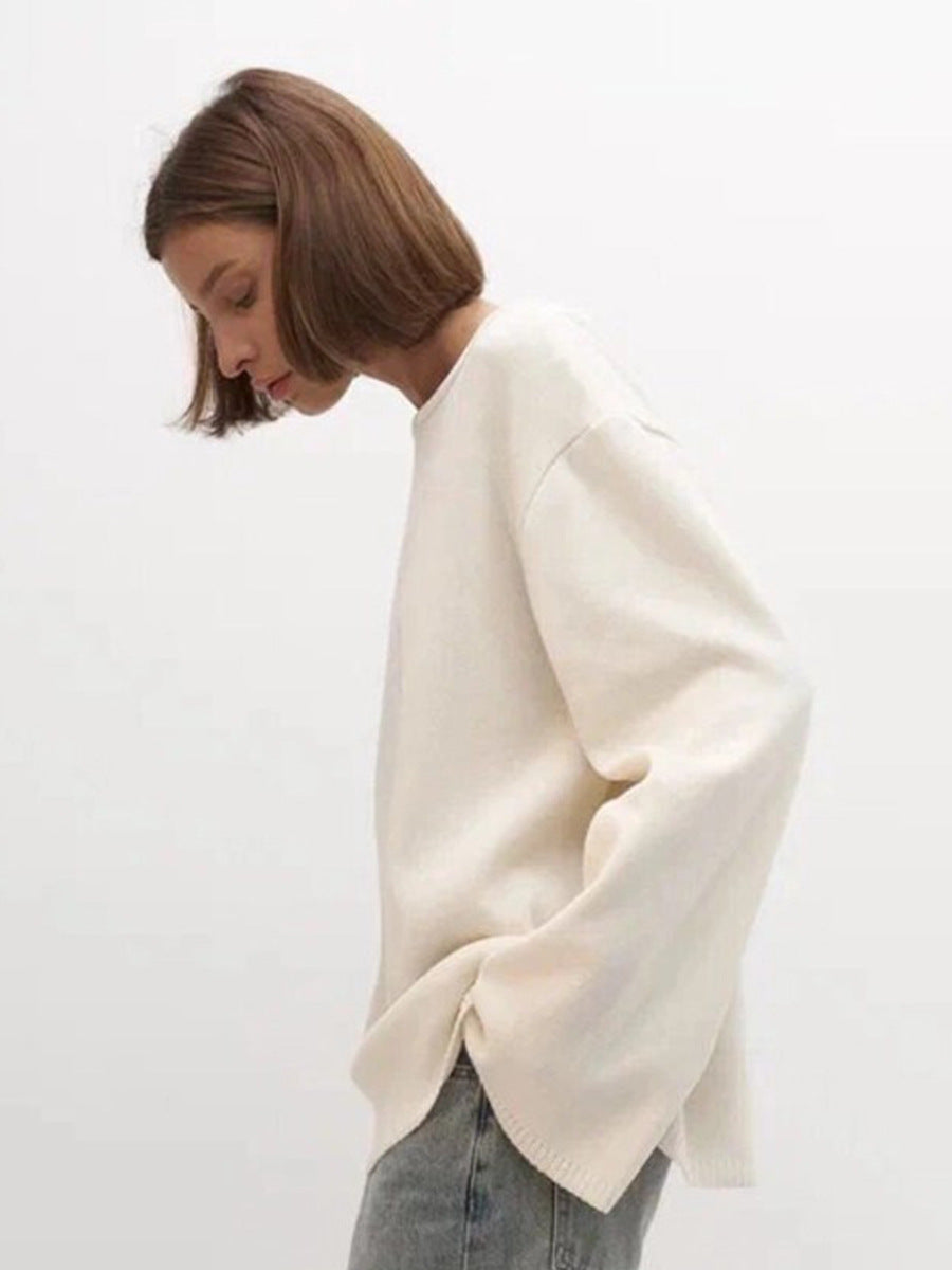 Women's Open Back Loose Knit Jumper