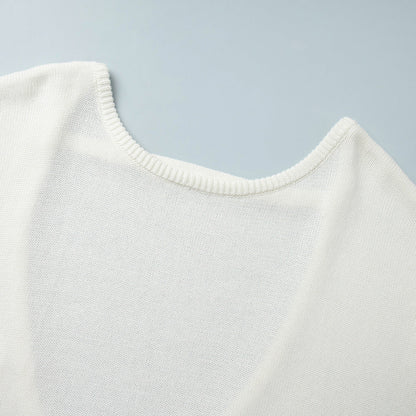 Women's Open Back Loose Knit Jumper