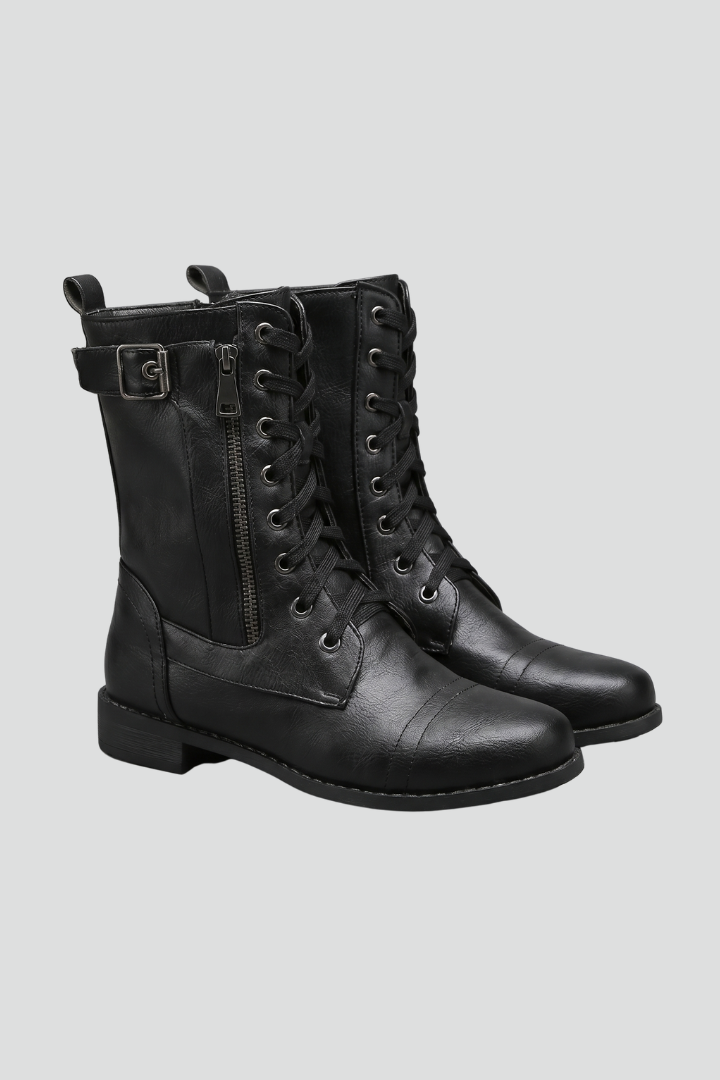 Women's Orthopaedic Ankle Boots with Side Zipper for All-Day Comfort