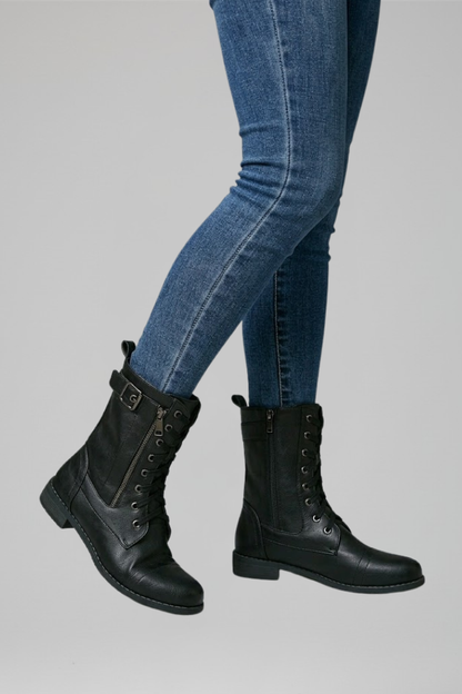 Women's Orthopaedic Ankle Boots with Side Zipper for All-Day Comfort