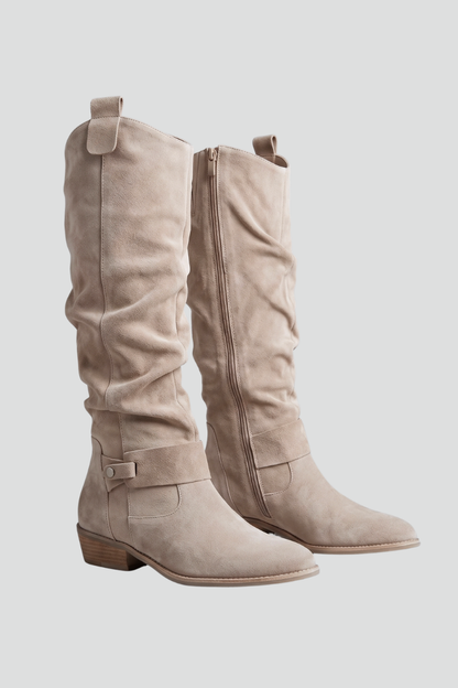 Women's Orthopaedic Knee-High Boots with Side Zipper for All-Day Comfort