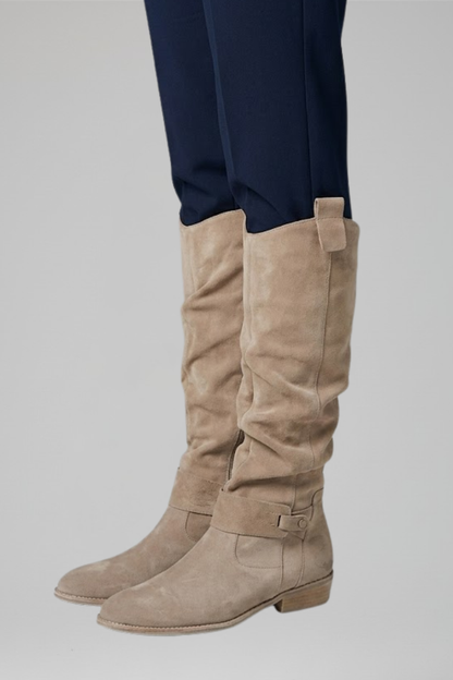 Women's Orthopaedic Knee-High Boots with Side Zipper for All-Day Comfort