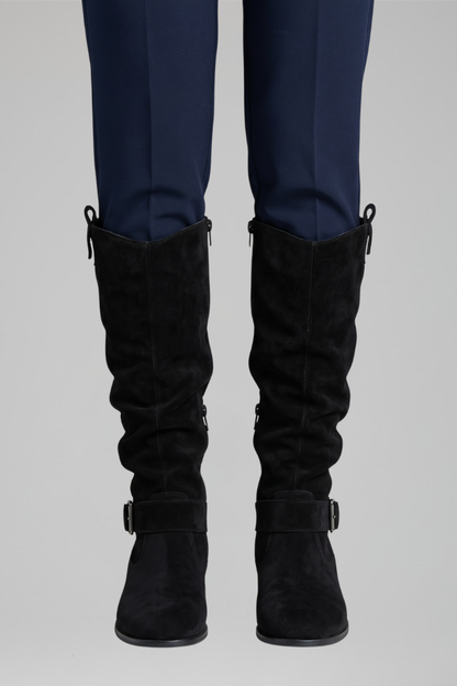 Women's Orthopaedic Knee-High Boots with Side Zipper for All-Day Comfort