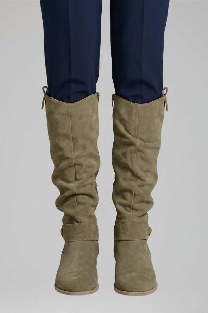 Women's Orthopaedic Knee-High Boots with Side Zipper for All-Day Comfort