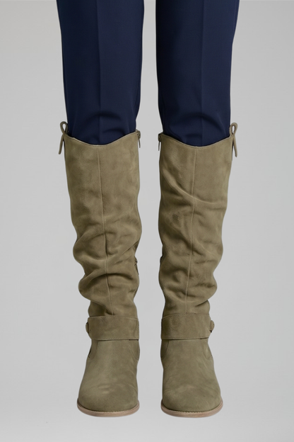 Women's Orthopaedic Knee-High Boots with Side Zipper for All-Day Comfort