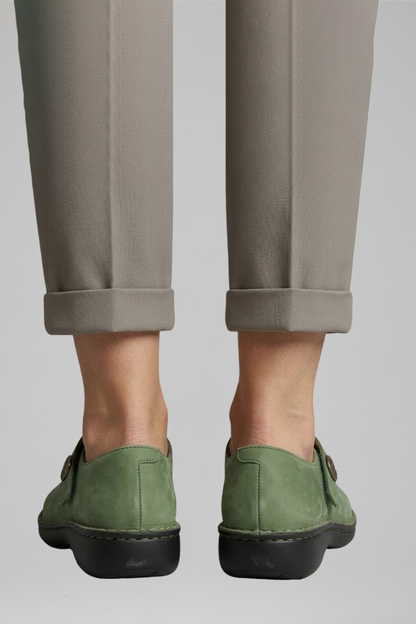 Women's Orthopaedic Mary Jane Flats with Strap Closure for Everyday Wear
