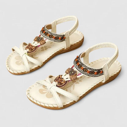 Women's Orthopedic Beaded T Strap Sandals