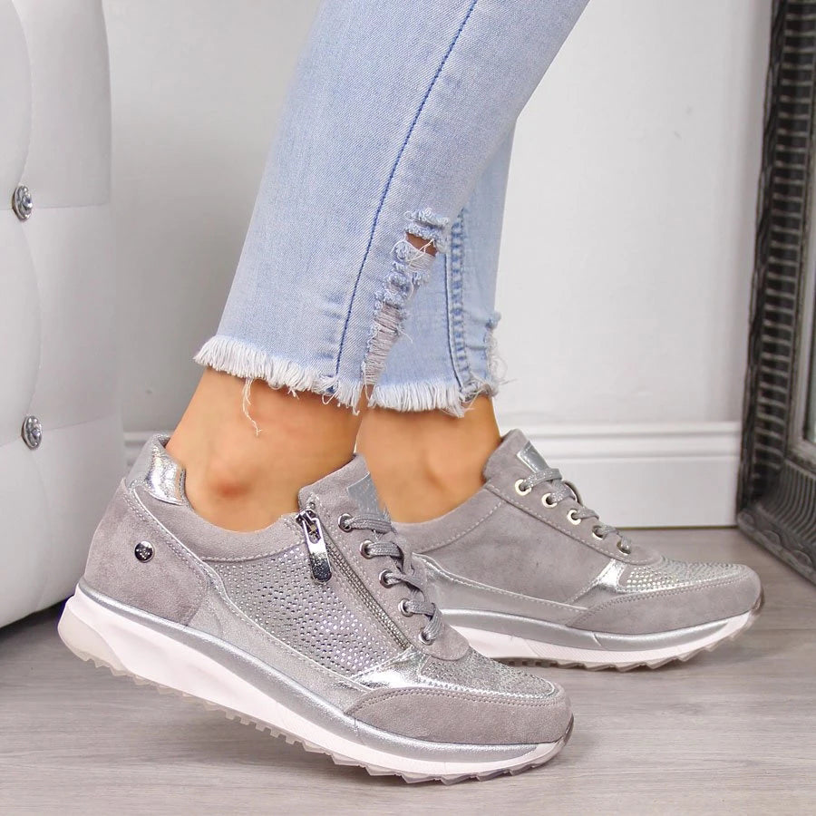 Women's Orthopedic Zip Sneakers