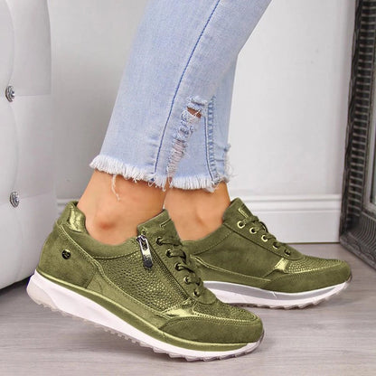 Women's Orthopedic Zip Sneakers