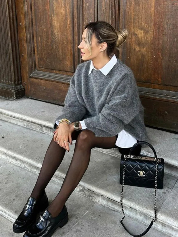 Women's Oversized Cozy Knit Sweater