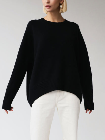 Women's Oversized Crewneck Knit Sweater