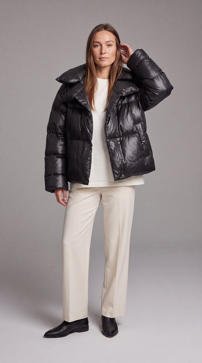Women's Oversized Double Layer Puffer Jacket Winter