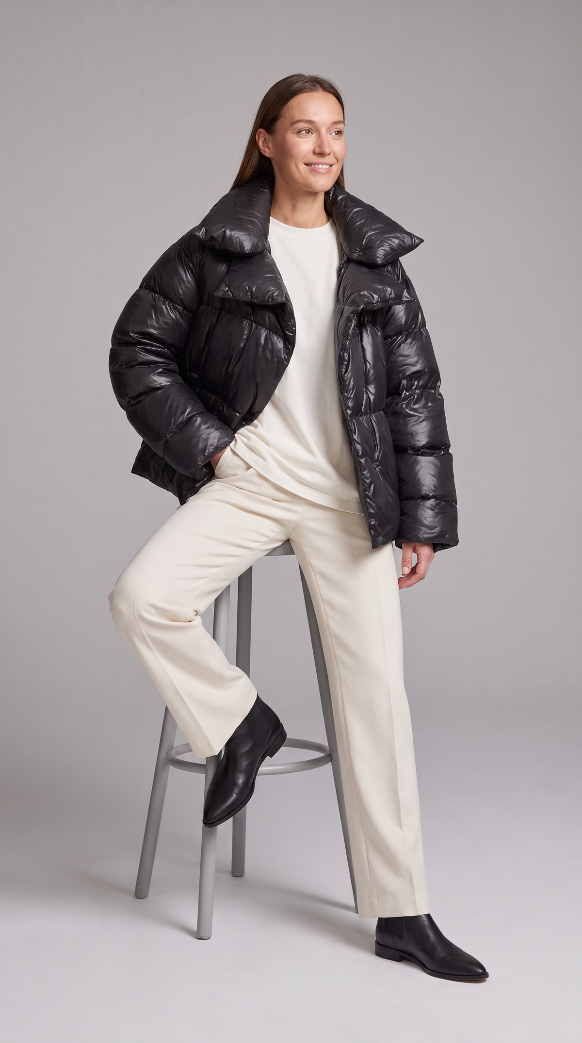 Women's Oversized Double Layer Puffer Jacket Winter