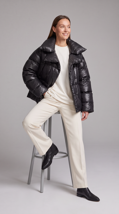 Women's Oversized Double Layer Puffer Jacket Winter