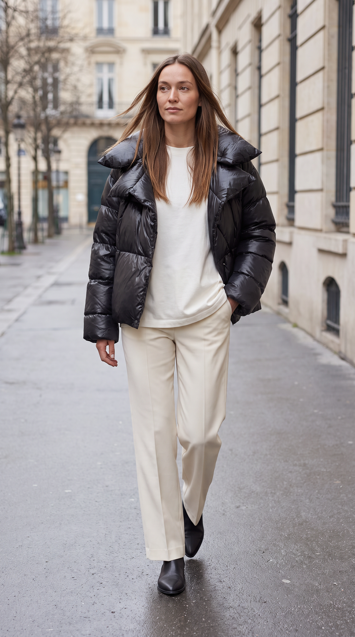 Women's Oversized Double Layer Puffer Jacket Winter