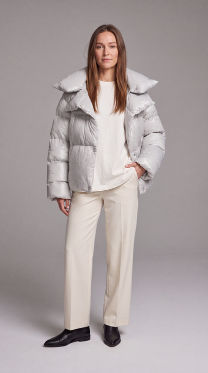 Women's Oversized Double Layer Puffer Jacket Winter