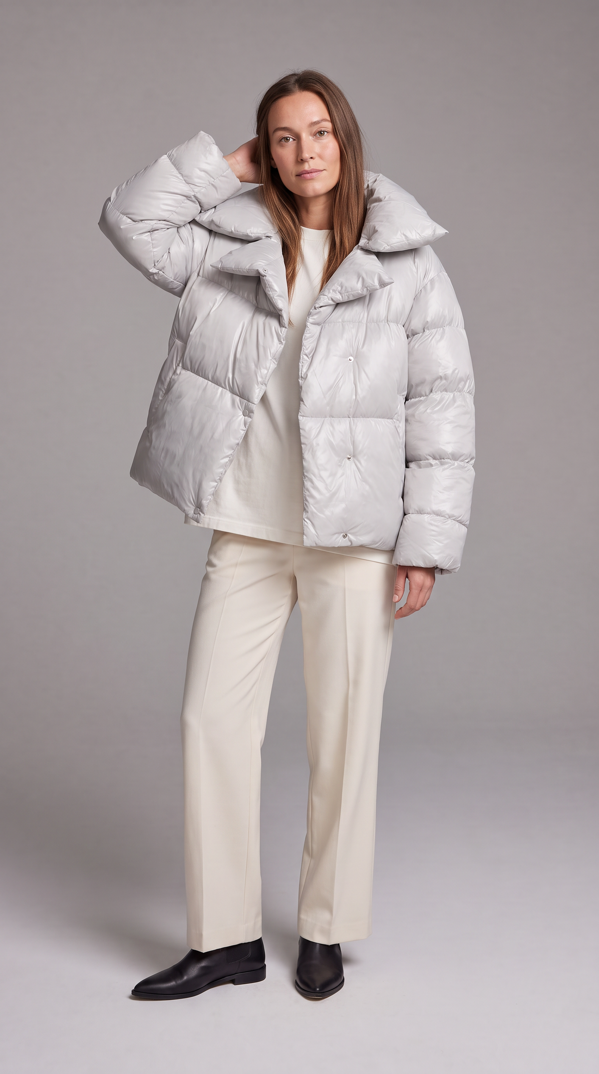 Women's Oversized Double Layer Puffer Jacket Winter