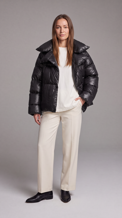 Women's Oversized Double Layer Puffer Jacket Winter