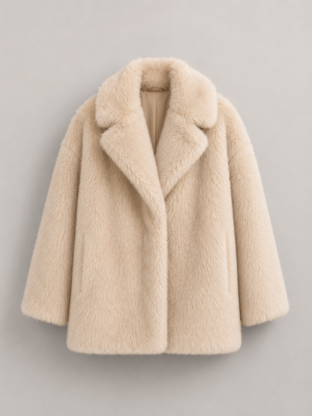Women's Oversized Faux Fur Plush Jacket