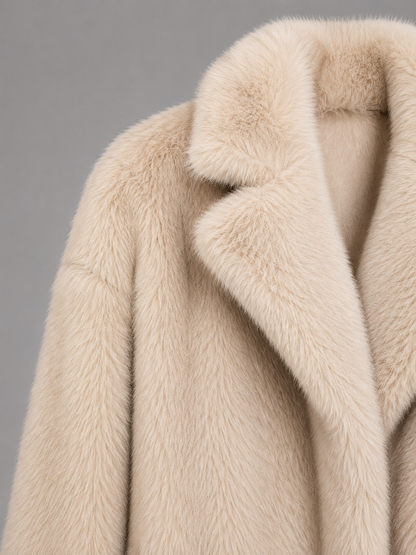 Women's Oversized Faux Fur Plush Jacket