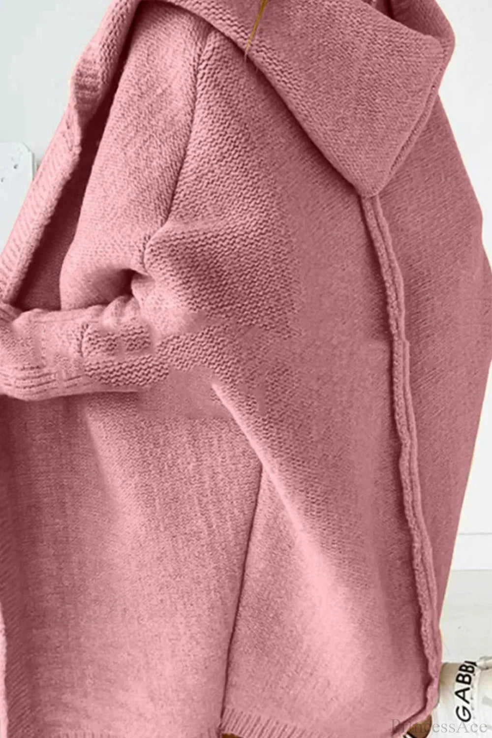 Women's Oversized Hooded Open Front Knit Cardigan