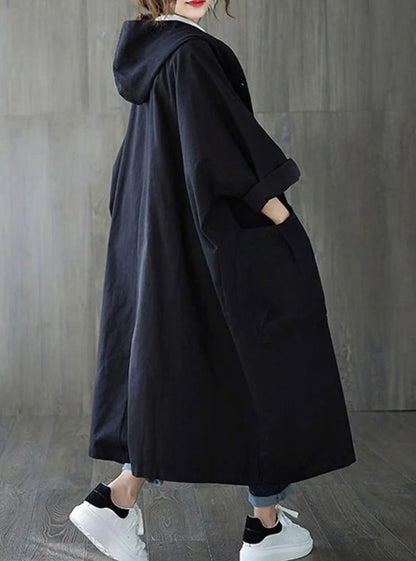 Women's Oversized Hooded Parka with Water Repellent Finish