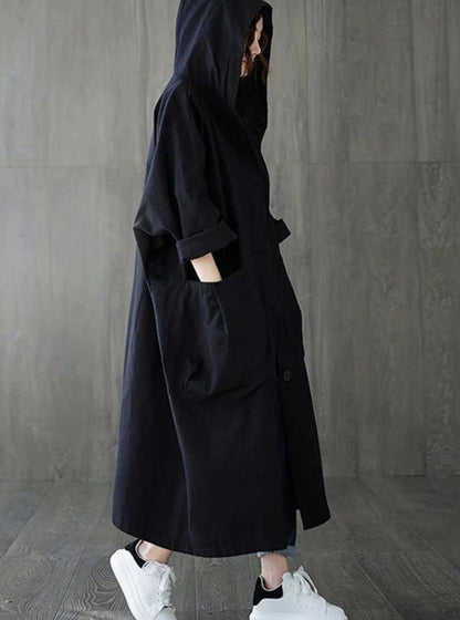 Women's Oversized Hooded Parka with Water Repellent Finish