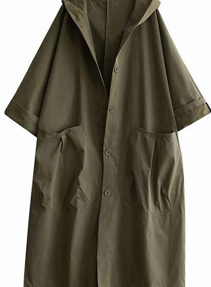 Women's Oversized Hooded Parka with Water Repellent Finish