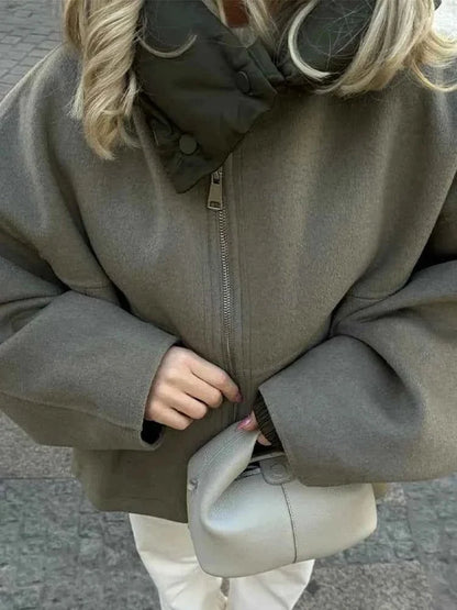 Women's Oversized Hooded Quilted Jacket