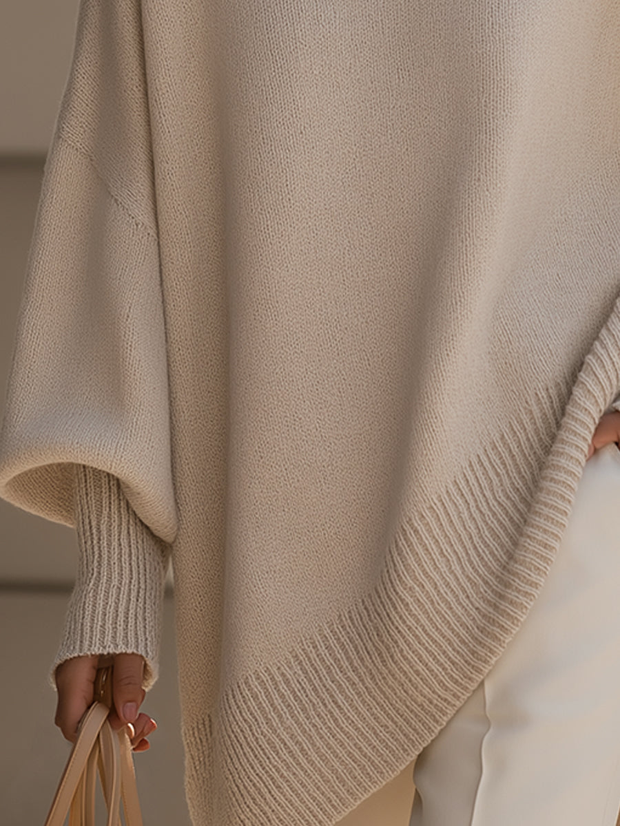 Women's Oversized Ribbed Cuff Jumper