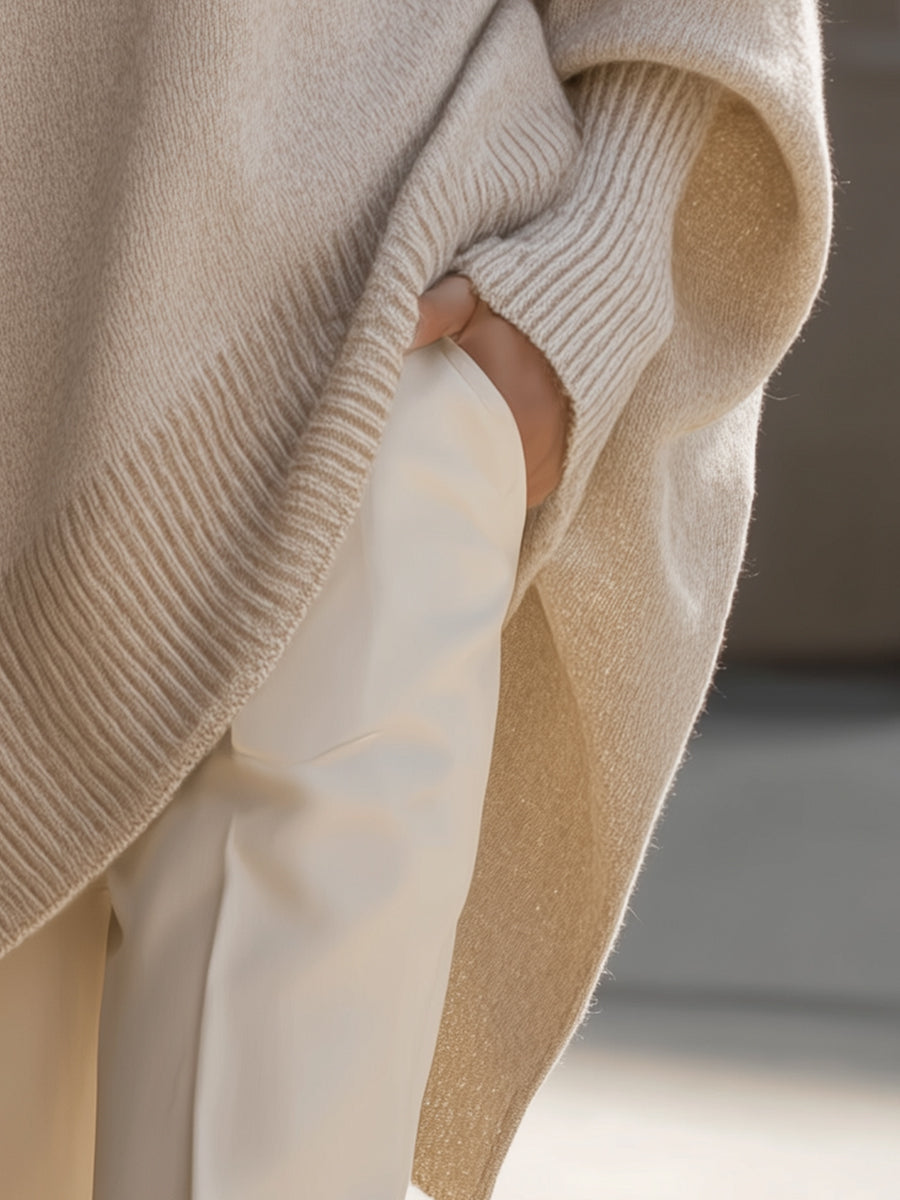 Women's Oversized Ribbed Cuff Jumper