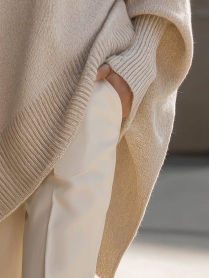 Women's Oversized Ribbed Cuff Jumper