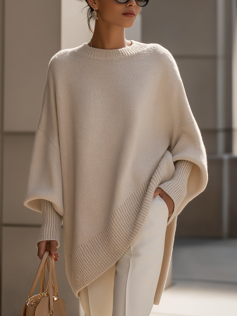 Women's Oversized Ribbed Cuff Jumper